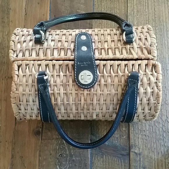 kate spade Handbags - Kate Spade Wicker Woven Barrel Bag Purse